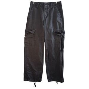 Levi's 94 Baggy Cargo Pants Gray Women's 25x30 Utility Y2K Streetwear Grunge